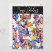 Carte d'illustration Festive de Noël (Devant)