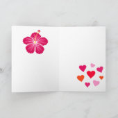 Carte d'illustration Flamant rose Party (Intérieur)