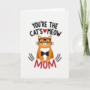 Carte d'illustration Meilleure Maman Chat