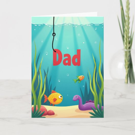 Carte d'illustration Papa Océanique (Devant)