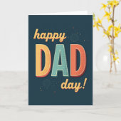 Carte d'illustration Papa Vintage (Fleur jaune)