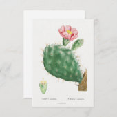 Carte d'illustration plante vintage (Devant / Derrière)