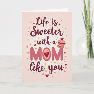 Carte d'illustration pour la plus douce des mamans