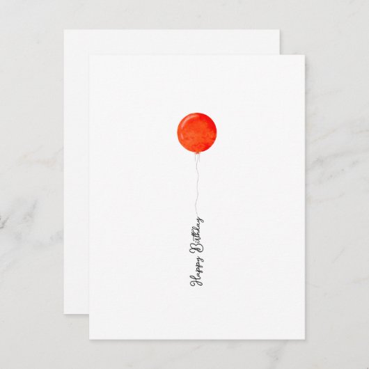 Carte d'illustration rouge de l'écran de l'an 2000 (Devant / Derrière)