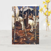 Carte d'illustrations de livre d'Edmund Dulac (Fleur jaune)