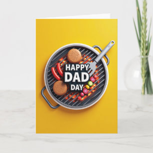 Carte d'image de Bonne Fête Papa grillée