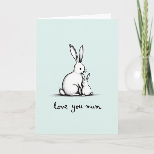 Carte d'image "Famille t'aime Maman" (Devant)