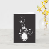 Carte d'image rétro (Fleur jaune)