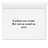 Carte d'image Valentine Heart Sugar Cookies (Intérieur Horizontal (Bas))