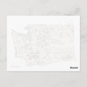 Carte d'image Vintage de Washington Antique State (Dos)