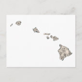 Carte d'image Vintage Hawaii Antique State Chart (Devant)