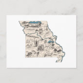 Carte d'image Vintage Missouri Antique State Chart (Devant)