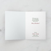 Carte d'image Vintage pour les visiteurs de Noël (Intérieur)