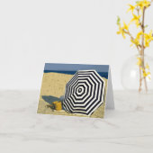 Carte Dimanche à la plage (Fleur jaune)