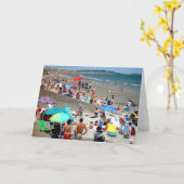 Carte Dimanche à la plage de Nantasket (Fleur jaune)