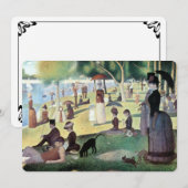 Carte Dimanche après-midi, île La Grande Jatte par Seura (Devant / Derrière)