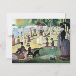 Carte Dimanche après-midi, île La Grande Jatte par Seura