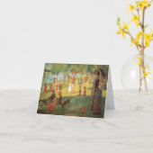 Carte Dimanche après-midi par Georges Seurat (Fleur jaune)