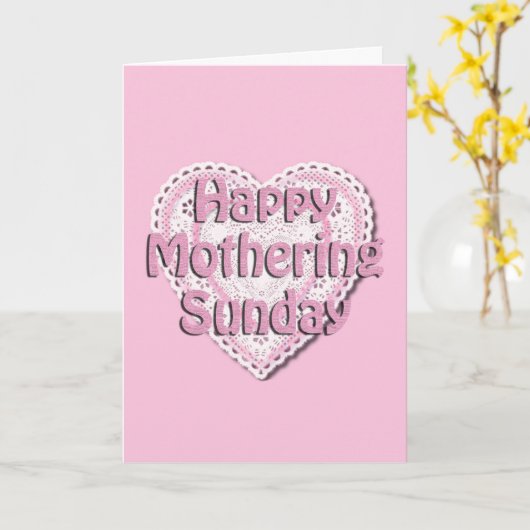 Carte Dimanche de la Mère (Fleur jaune)