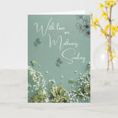 Carte Dimanche de la Mère (Fleur jaune)