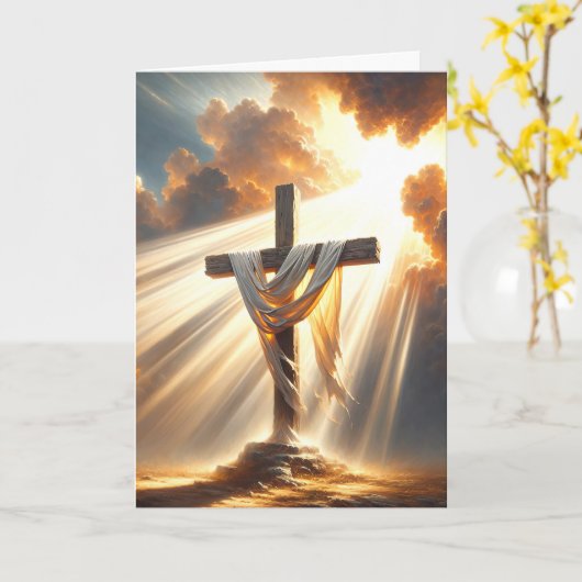 Carte dimanche de Pâques (Fleur jaune)