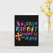 Carte Dimanche de Pâques - Lapin Silencieux Pâques Est P (Fleur jaune)