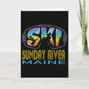 Carte Dimanche de ski Rivière Maine Vacances de ski