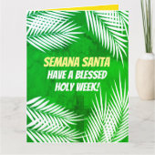Carte Dimanche des Palmiers, Semaine Sainte et Pâques en (Devant)