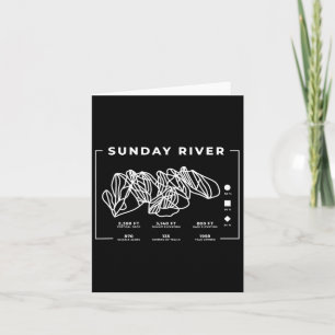 Carte Dimanche River Ski Snowboard Ski Maine Skie