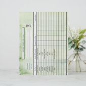 Carte d'immunisation à l'aquarelle verte (Debout devant)