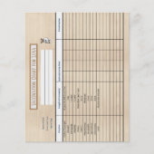 Carte d'immunisation Arrière - plan en bois (Devant)