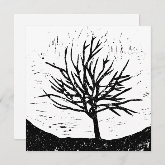 Carte d'impression automatique Lino Arbre (Devant / Derrière)