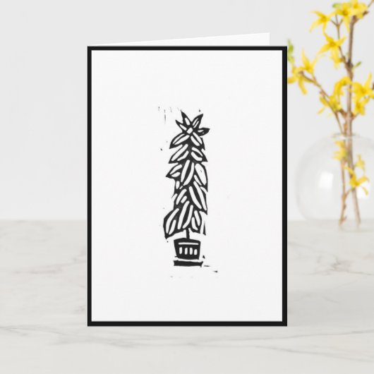 Carte d'impression bloc d'arbre en caoutchouc (Fleur jaune)