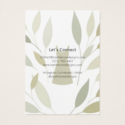 Carte d'impression élégante et moderne (Dos)