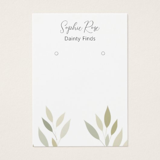 Carte d'impression élégante et moderne (Devant)