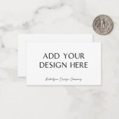 Carte d'impression personnalisée de 2 x 3,5 pouces (Devant/Arrière en situation)