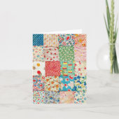 Carte d'impression Quilt Patchwork vintage (Devant)