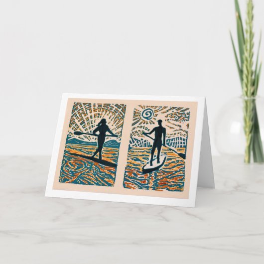 Carte d'impression Stand Up Paddle (Devant)