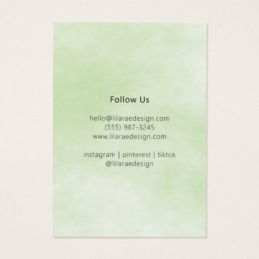 Carte d'impression Whimsical Pastel Folions (Dos)