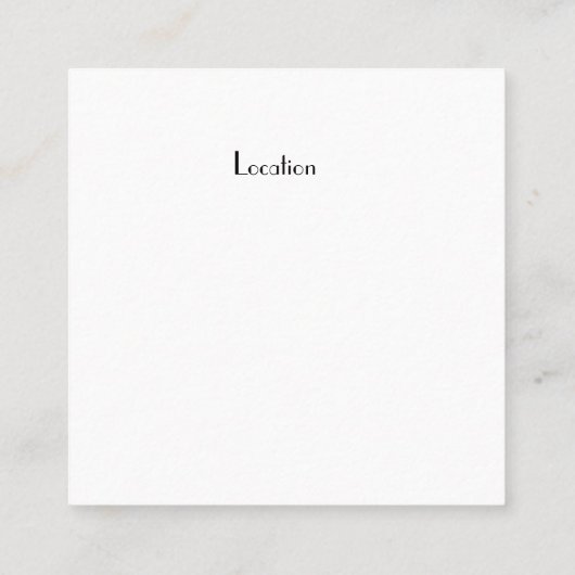 Carte dinante fine de restauration (Dos)