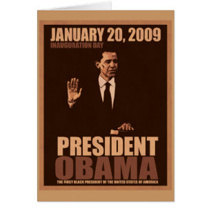Carte d'inauguration d'Obama