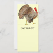 Carte Dinde d'action de la couleur complète (Dos)