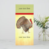 Carte Dinde d'action de la couleur complète (Debout devant)