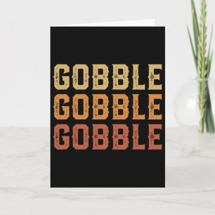 Carte Dinde de Thanksgiving Amusant Gloussement Gloussem