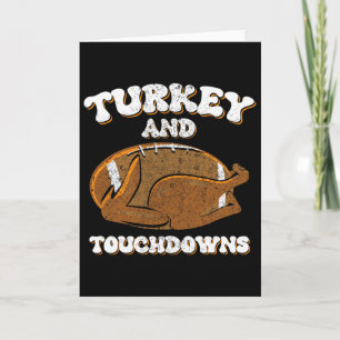 Carte Dinde de Thanksgiving et touchés hommes garçons fo