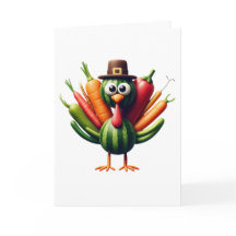 Dinde de Thanksgiving faite de légumes