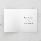 Carte Dinde de Thanksgiving parachutée dans une base mil (Intérieur)