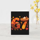 Carte Dinde drôle de Thanksgiving 67 Mème Six Sept (Fleur jaune)