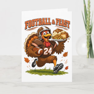 Carte Dinde Football & Festin