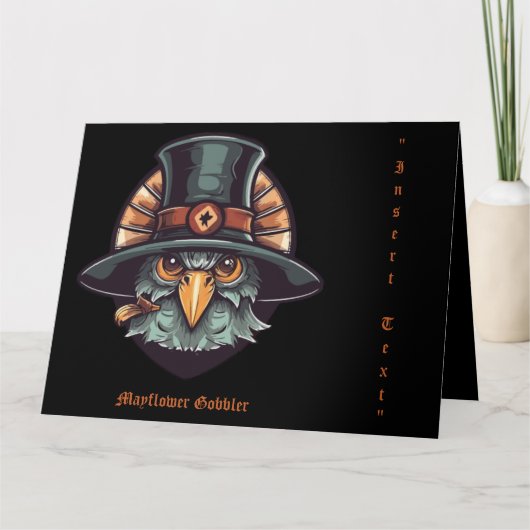 Carte Dinde Mayflower (Devant)